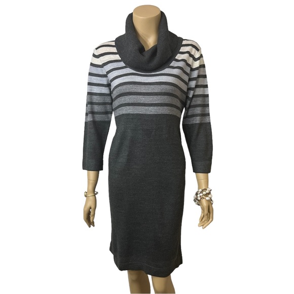 Connected Apparel Sweater Dress Size M Very Nice In Great To Excellent Condition - Picture 3 of 11